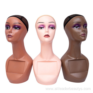Female Makeup Display Wig Mannequin Heads For Wigs